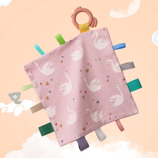 Baby Teething Comfort Blanket Soft Cotton Lovey