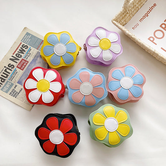 Cute Floral Mini Shoulder Bag for Kids