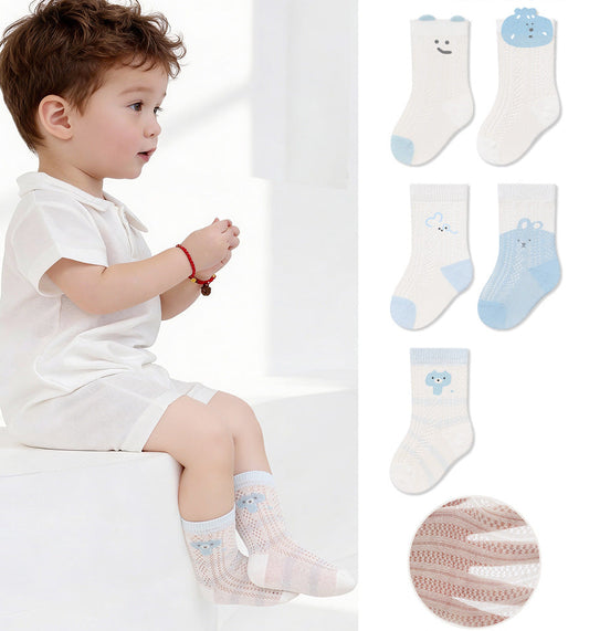 Cartoon Baby Socks Cotton Breathable Mid-Calf Socks