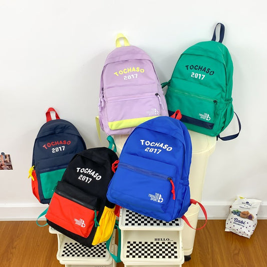 Trendy Letter Print Kids Backpack Casual Sports Daypack