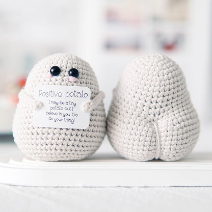 Handmade Positive Energy Potato Plush Toy with Quirky Expressions