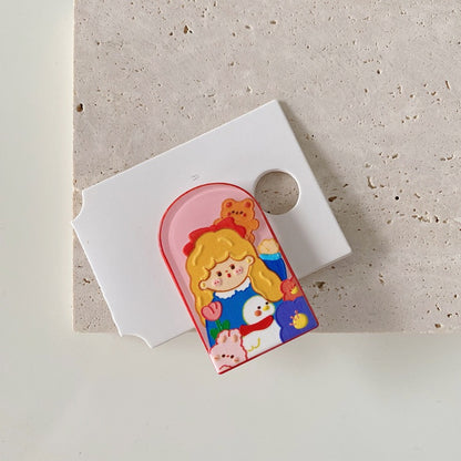Kids' Cartoon Bear Hair Clips Acrylic Duckbill Clips for Girls
