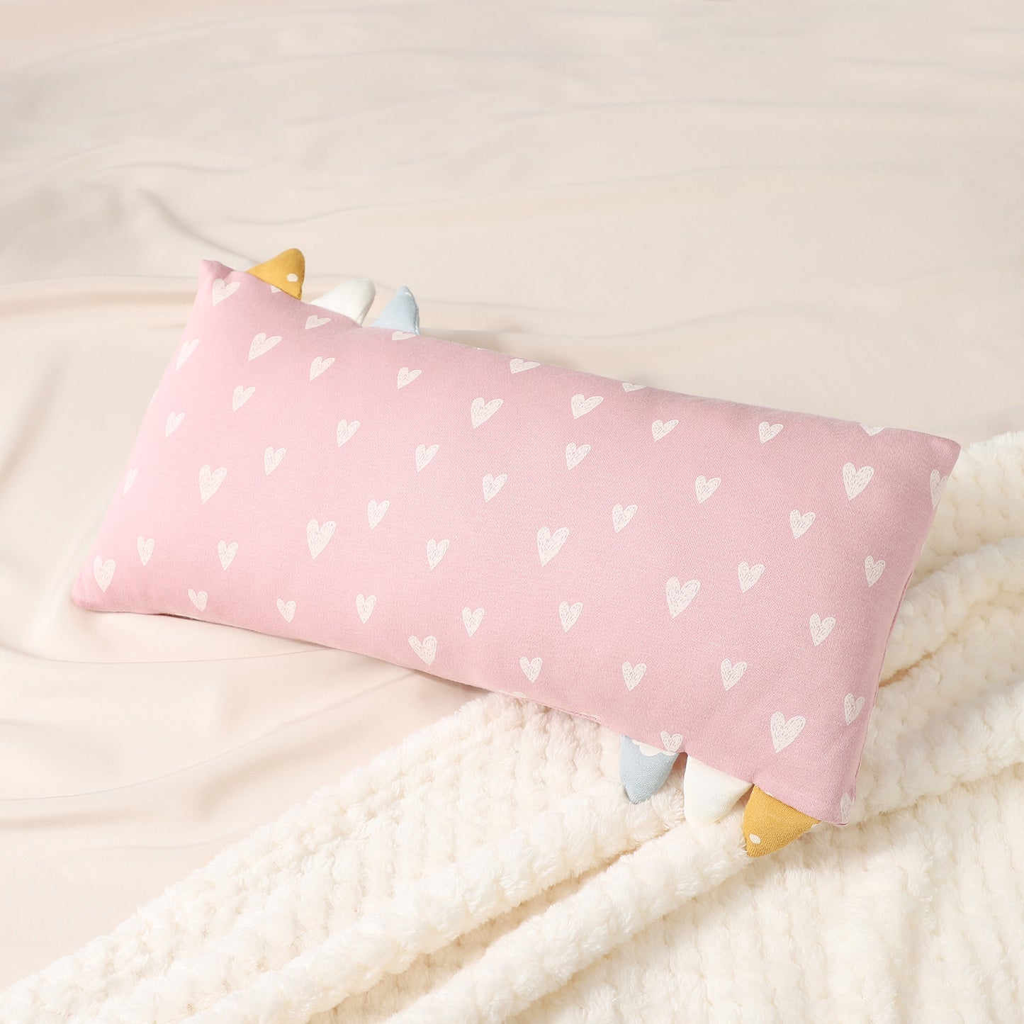 Pure Cotton Baby Comfort Pillow with Cute Design