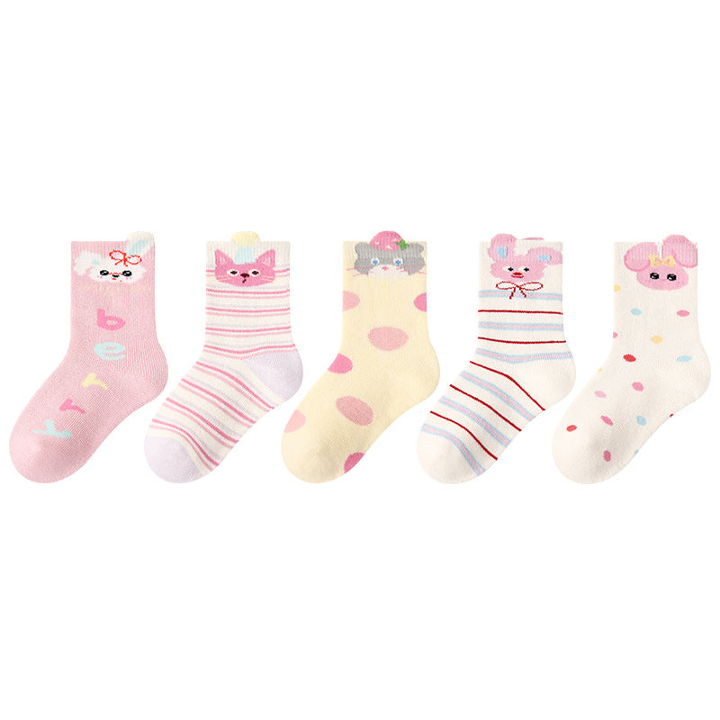 Kids Socks Animal Terry Cozy Warm Home Wear