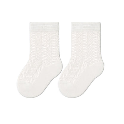 Baby Cotton Socks Breathable Mid-Calf Socks for Boys and Girls