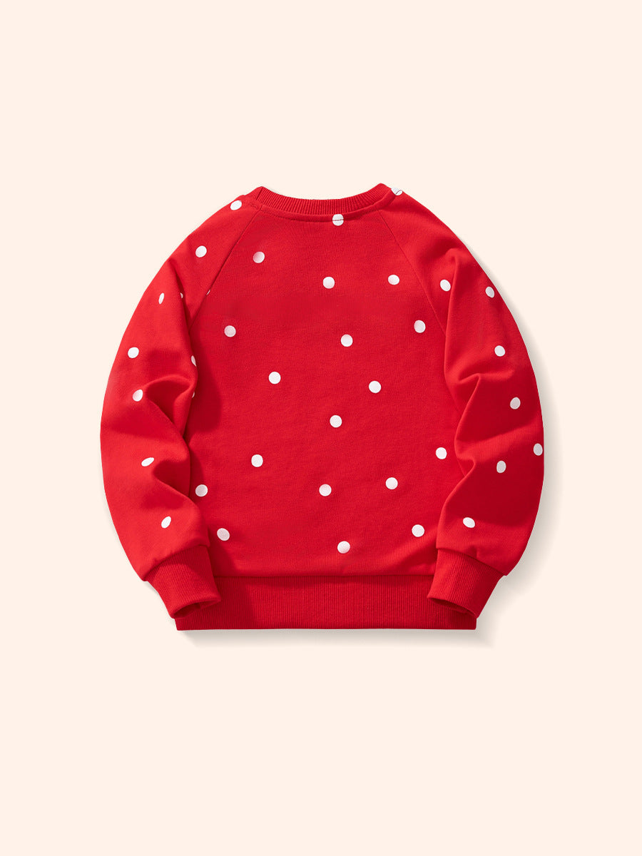Animal Print Casual Cotton Sweatshirt for Girls