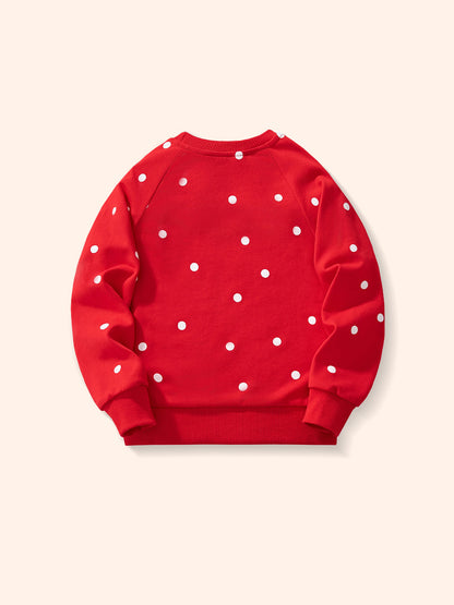 Animal Print Casual Cotton Sweatshirt for Girls