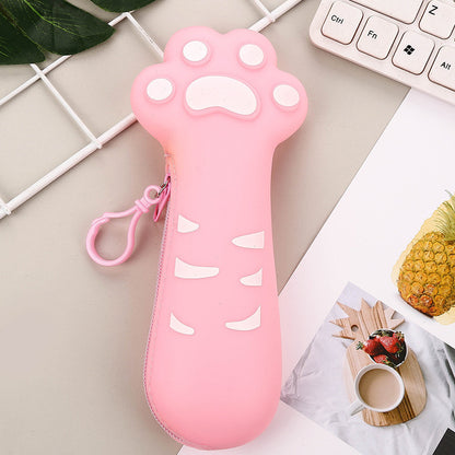 Silicone Cat Paw Pencil Case Cute School Gift
