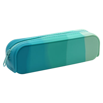 Gradient Silicone Pencil Case Large Capacity 20cm