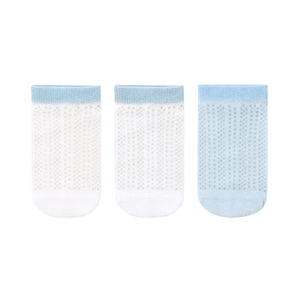 Kids Cotton Ankle Socks Breathable Lightweight Solid Colors