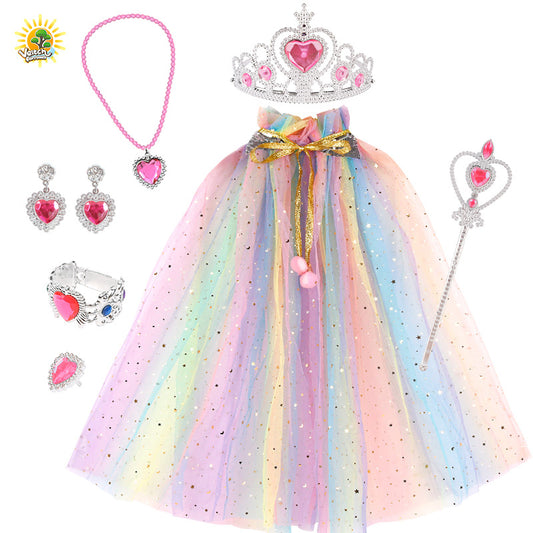 Princess Cape Dress-Up Costume Set for Girls