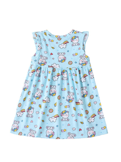 Cartoon Lace A-Line Dress For Girls