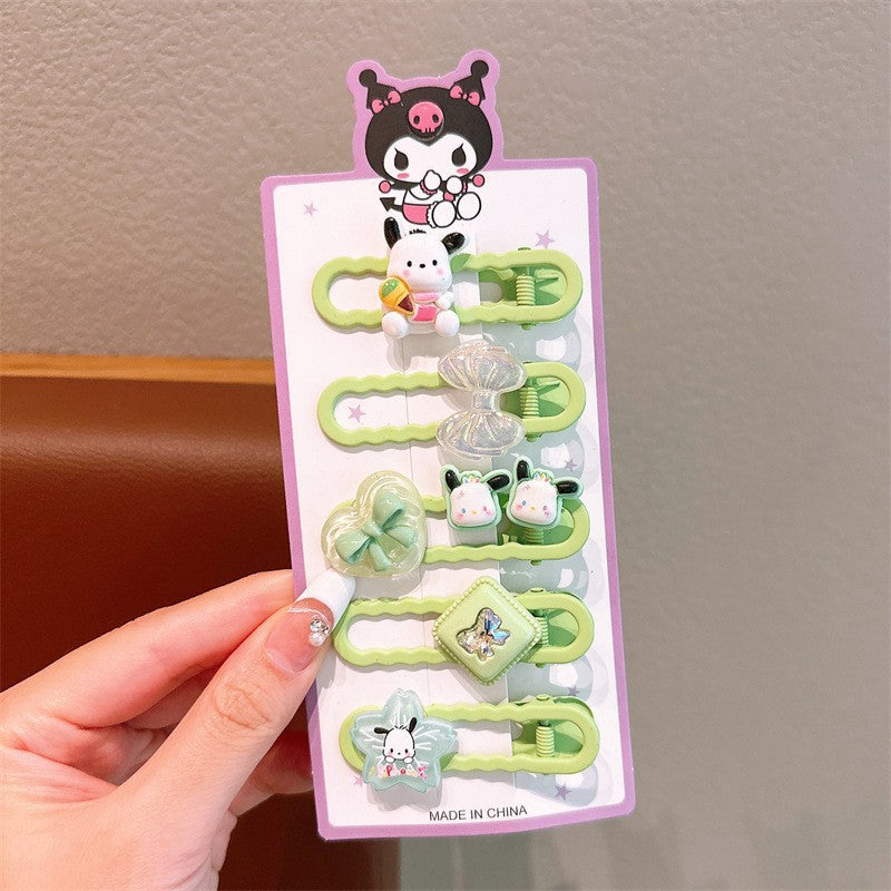 Cute Cartoon Dopamine Hair Clips for Girls - Princess Series Hair Accessories
