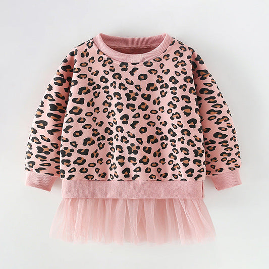Cute Cartoon Sweatshirt for Girls - Cotton Casual Pullover