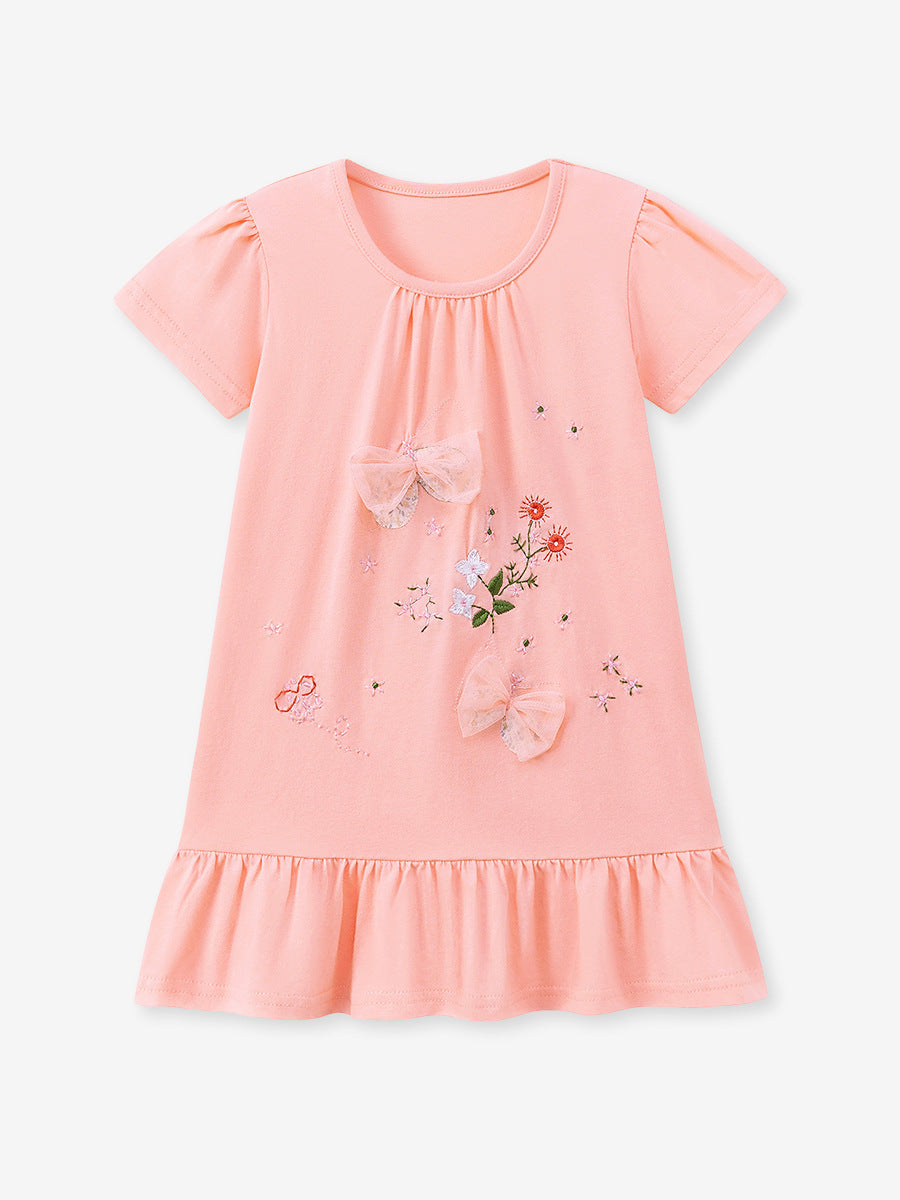 Cotton Floral Princess Dress for Girls