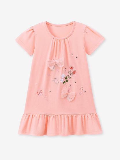 Cotton Floral Princess Dress for Girls