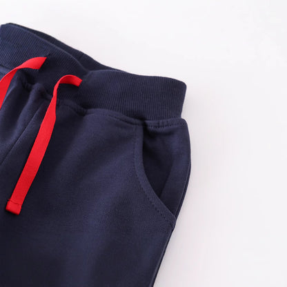 Kids Casual Long Pants Soft Cotton Joggers