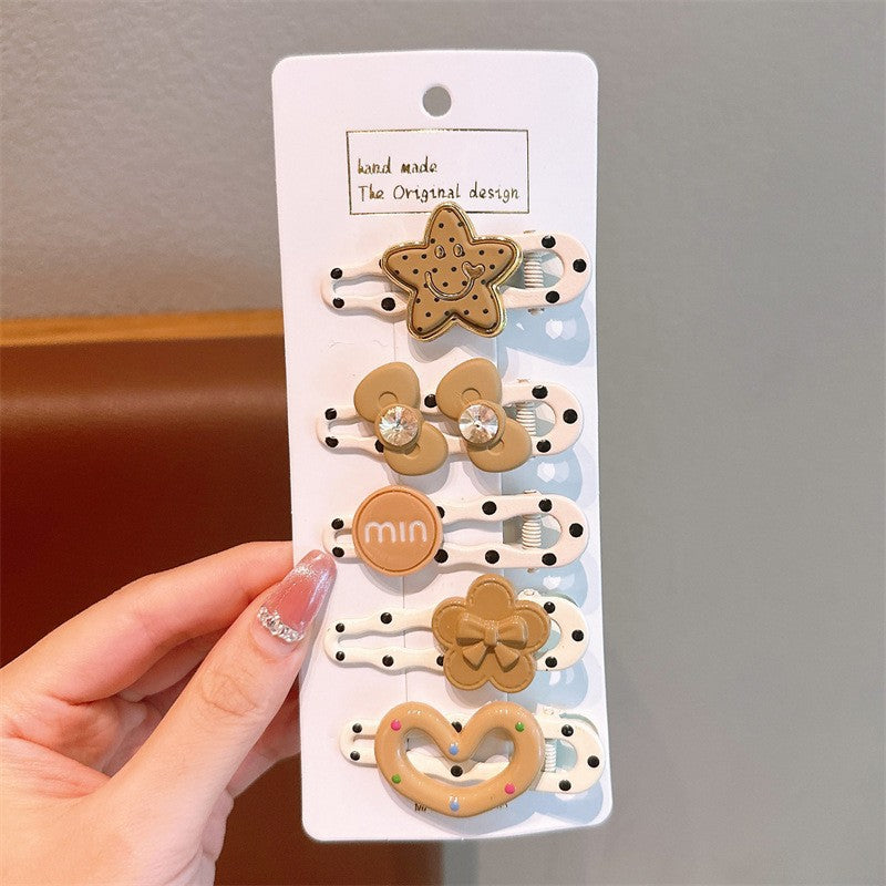 Cute Cartoon Dopamine Hair Clips for Girls - Princess Series Hair Accessories