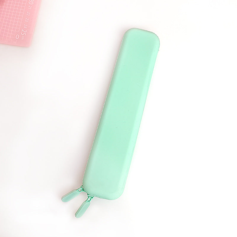 Silicone Pencil Case Pastel Minimalist For Kids
