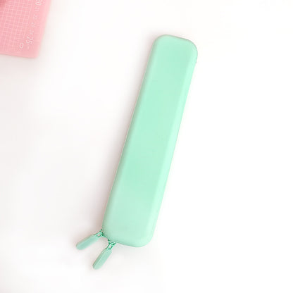 Silicone Pencil Case Pastel Minimalist For Kids