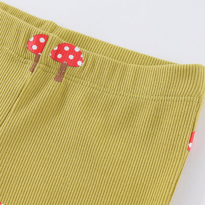 Bell Bottom Knit Leggings for Toddler Girls