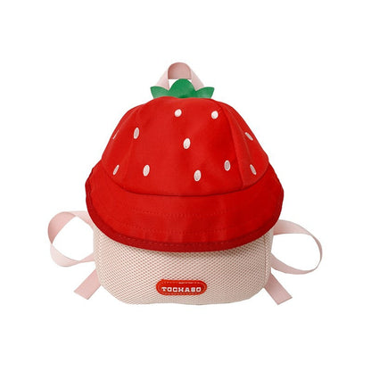 Cute Mushroom House Kids Backpack Cartoon Design Breathable