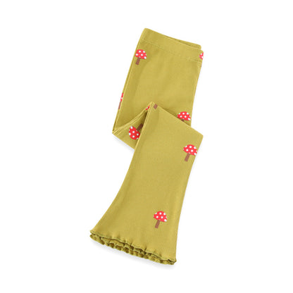 Bell Bottom Knit Leggings for Toddler Girls