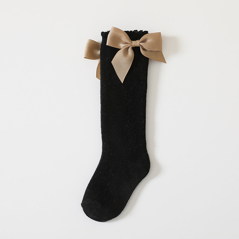 Princess Butterfly Bow Mid-Calf Socks for Girls