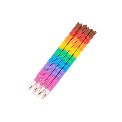 Mechanical Pencil Rainbow Block Refillable For Kids