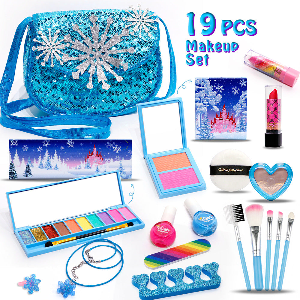 Girls' Makeup Play Set with Stylish Handbag