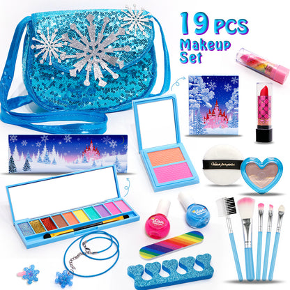 Girls' Makeup Play Set with Stylish Handbag