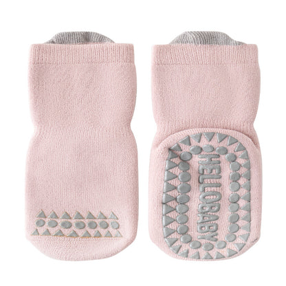 Baby Floor Socks Non-Slip Mid-Calf Socks for Boys and Girls