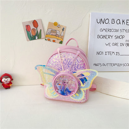 Trendy Princess Sequin Backpack for Kids
