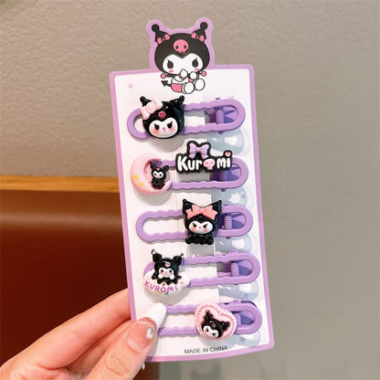 Cute Cartoon Dopamine Hair Clips for Girls - Princess Series Hair Accessories