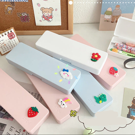 Matte PP Cartoon Pencil Case Multi Functional