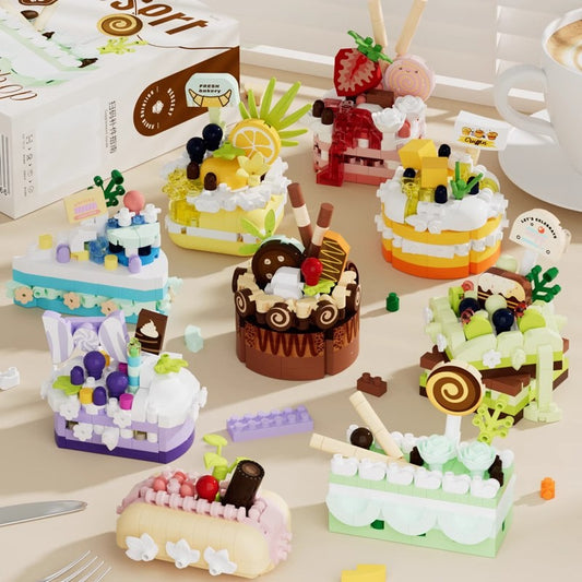 Compatible LEGO Dessert Birthday Cake Building Blocks Set for Kids