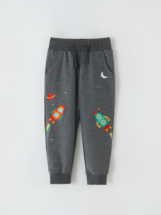 Cute Cartoon Kids Cotton Pants Trendy Casual Long Pants