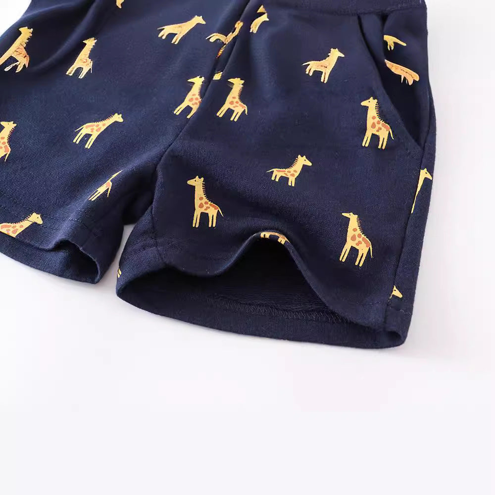 Summer Cotton Striped Shorts for Kids Casual Pants