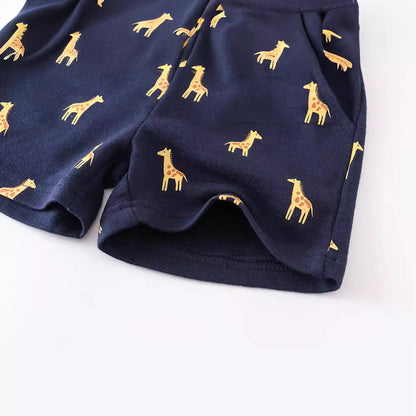 Summer Cotton Striped Shorts for Kids Casual Pants