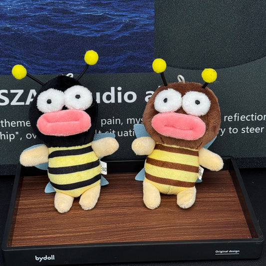Cute Plush Bumblebee Keychain Toy