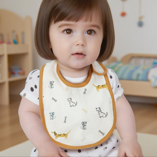 Cute Cartoon Waterproof Cotton Baby Bibs for Toddlers