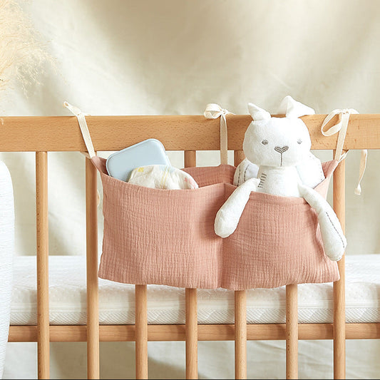 Multi-Functional Cotton Baby Bedside Storage Bag