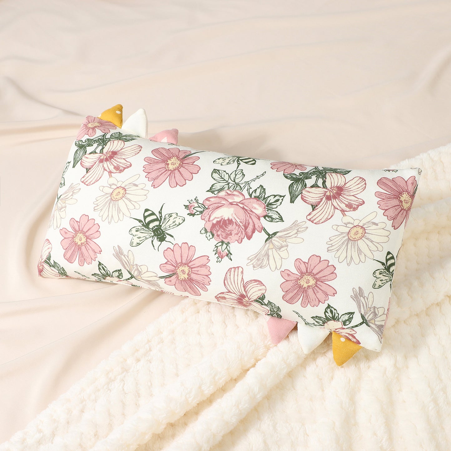 Pure Cotton Baby Comfort Pillow with Cute Design
