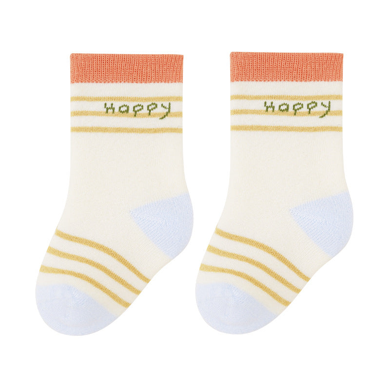 Cartoon Design Thick Cotton Mid-Calf Socks for Kids