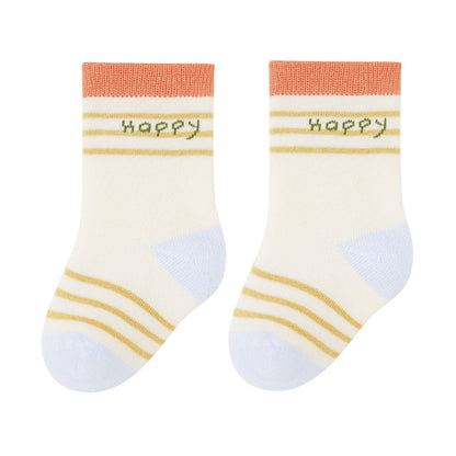 Cartoon Design Thick Cotton Mid-Calf Socks for Kids