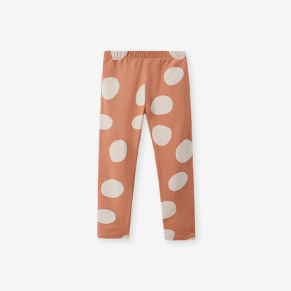 Girls Cartoon Print Cotton Two-Piece Set