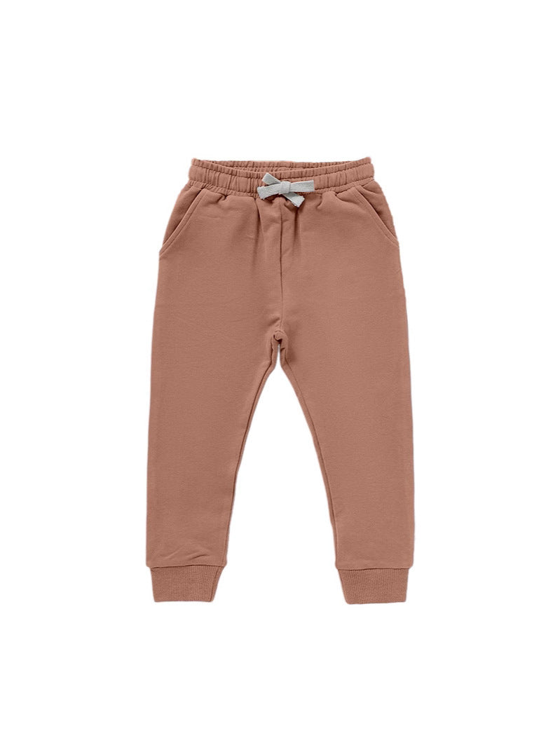 Children's Solid Color Casual Pants Comfortable All-Season Style