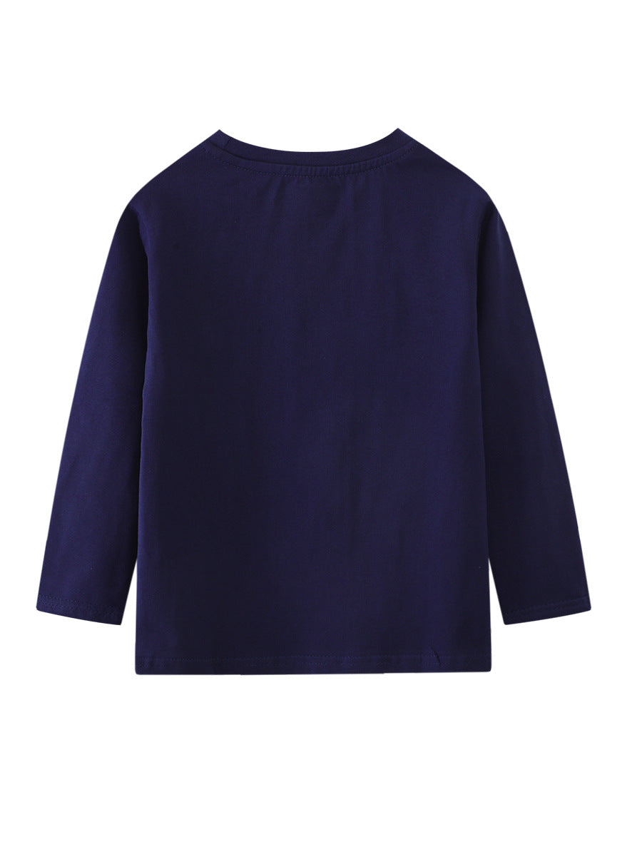 Glow-In-The-Dark Cartoon Long Sleeve T-Shirt for Boys