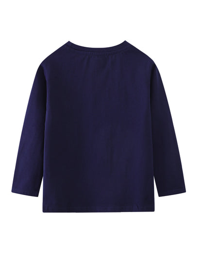 Glow-In-The-Dark Cartoon Long Sleeve T-Shirt for Boys