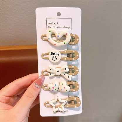 Cute Cartoon Dopamine Hair Clips for Girls - Princess Series Hair Accessories
